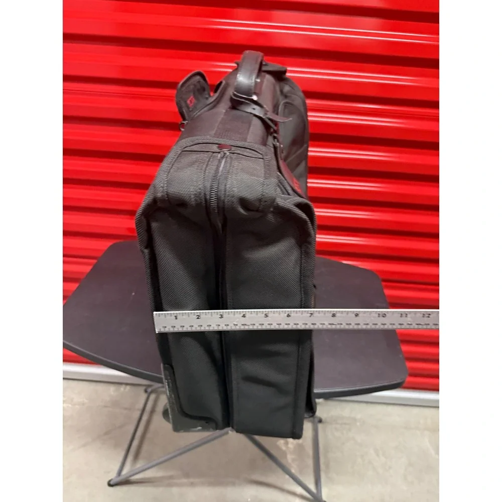 Tumi Alpha Ballistic Nylon Wheeled Garment Bag Black Rolling Suitcase‎ 2242D3